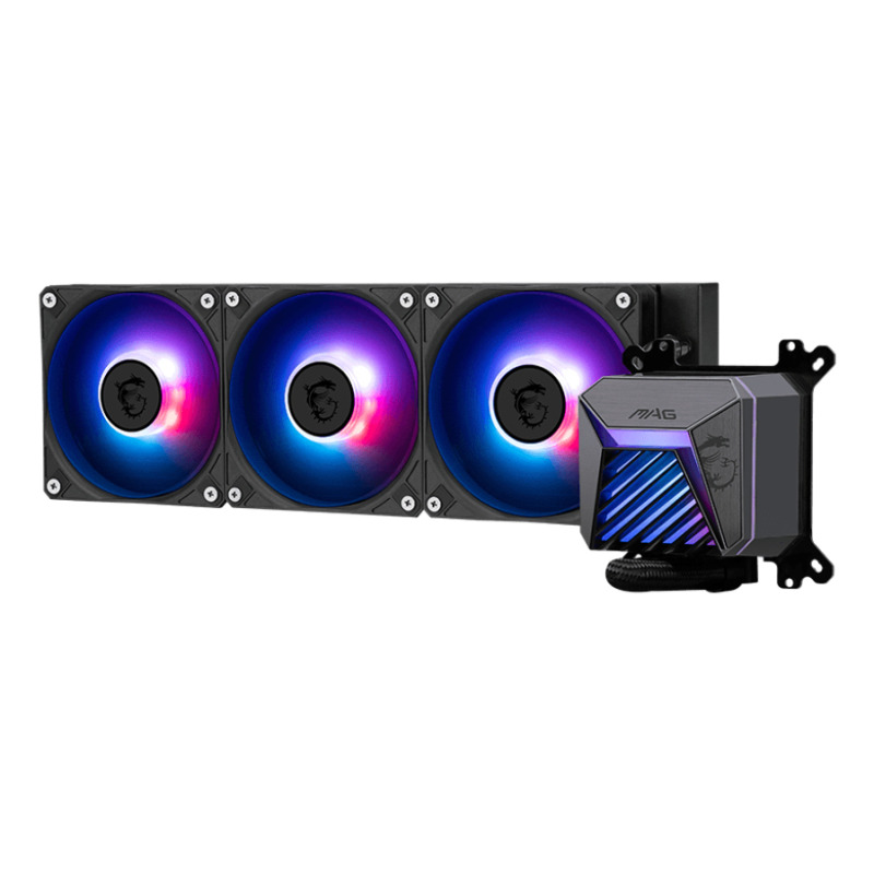 VENTILADOR P/CPU MSI (MAG CORELIQUID A15 360) ARGB,ENFRIAMIENTO LIQUIDO, 3 FAN, 360MM, NEGRO image 3